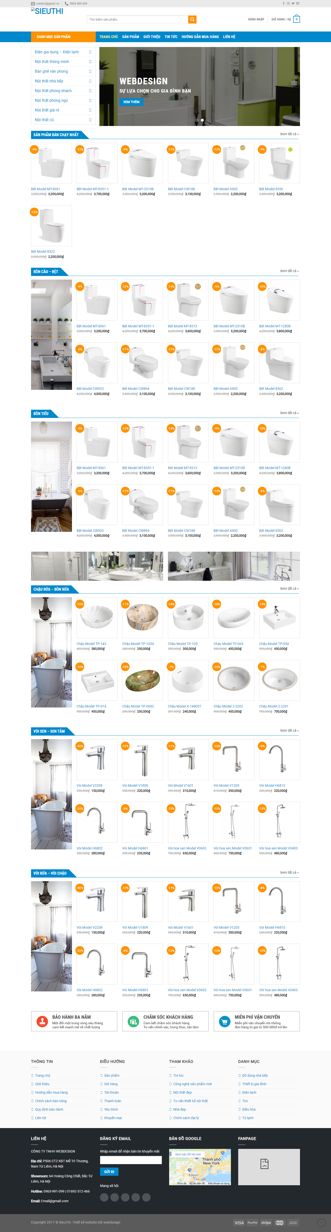 Website vệ sinh